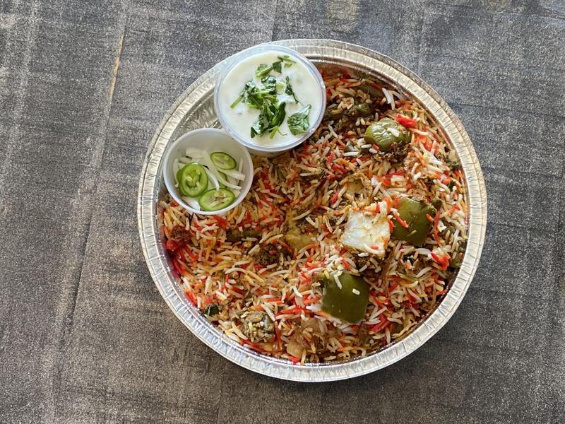 A festive biryani spread for Diwali at home
