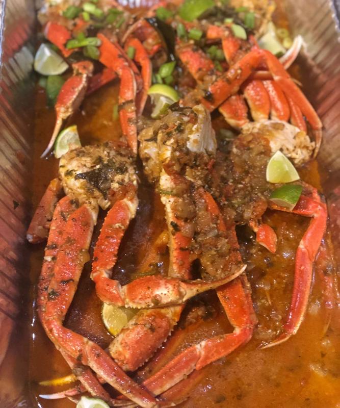 Gulf crab with masala butter